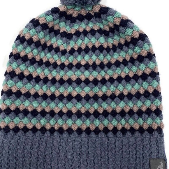 Kangol Pebble Knit Pull On Beanie Hat Top Pom Angora Wool Blend Unisex‎ - Picture 9 of 15